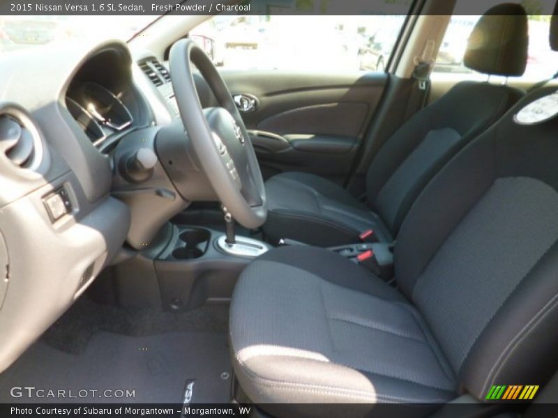 Fresh Powder / Charcoal 2015 Nissan Versa 1.6 SL Sedan