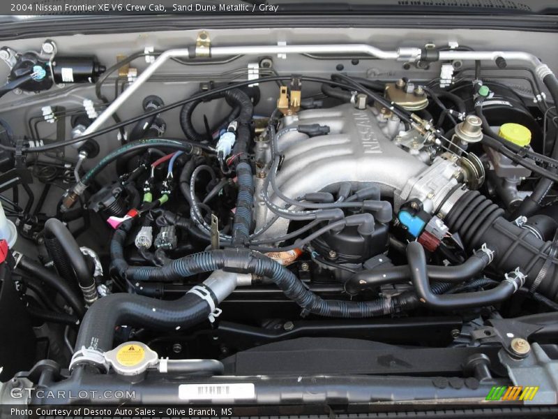 Sand Dune Metallic / Gray 2004 Nissan Frontier XE V6 Crew Cab