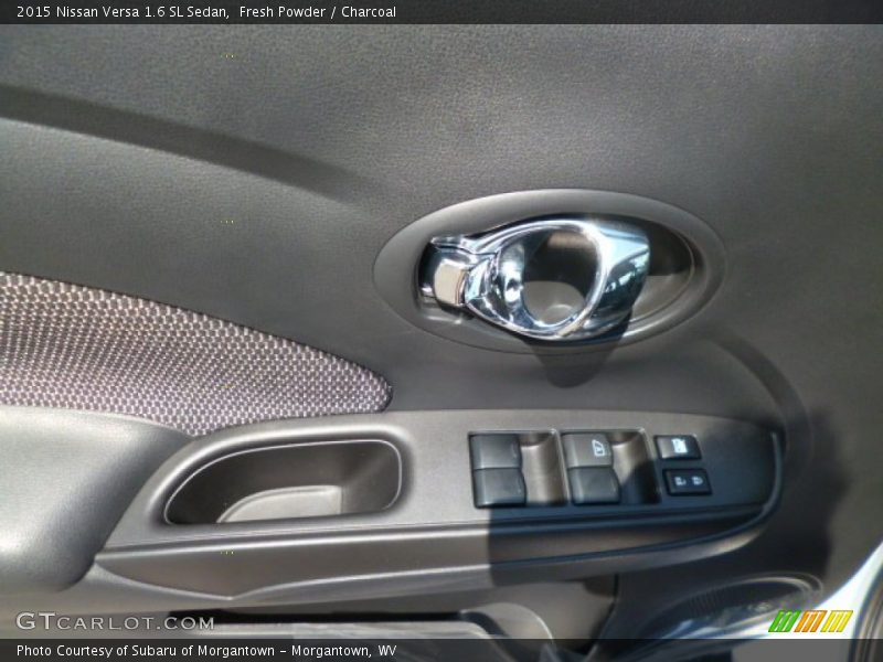 Fresh Powder / Charcoal 2015 Nissan Versa 1.6 SL Sedan