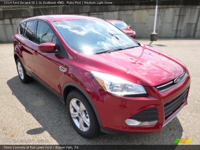 Ruby Red / Medium Light Stone 2014 Ford Escape SE 2.0L EcoBoost 4WD