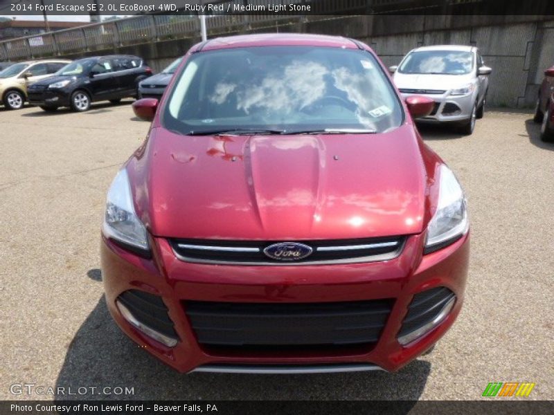 Ruby Red / Medium Light Stone 2014 Ford Escape SE 2.0L EcoBoost 4WD