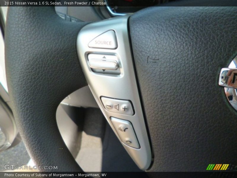 Fresh Powder / Charcoal 2015 Nissan Versa 1.6 SL Sedan
