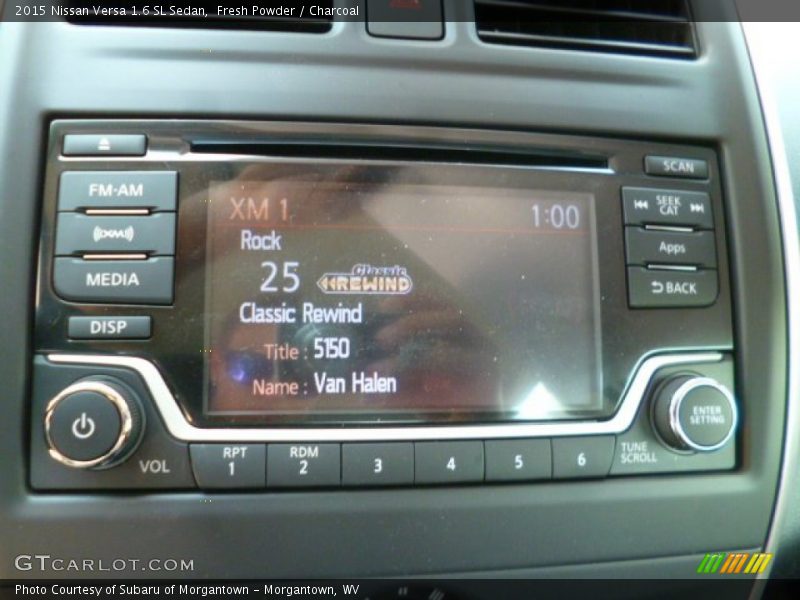 Fresh Powder / Charcoal 2015 Nissan Versa 1.6 SL Sedan