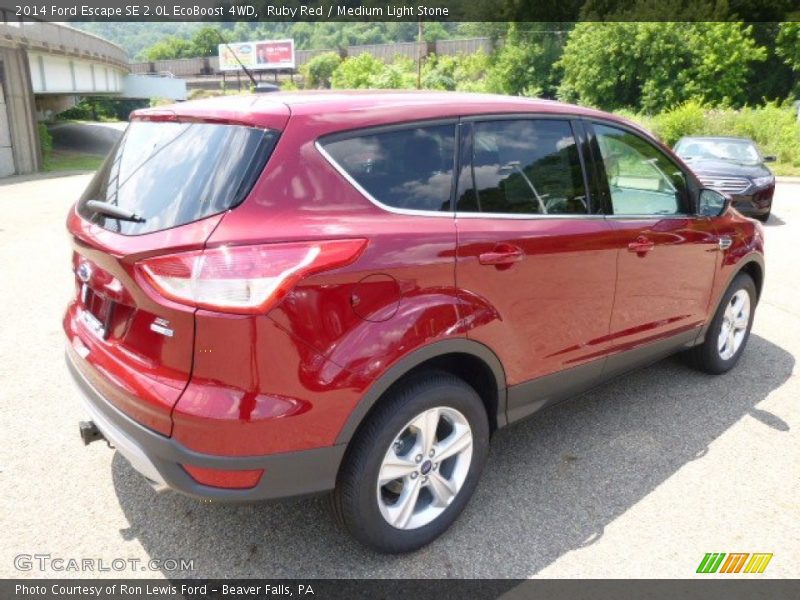 Ruby Red / Medium Light Stone 2014 Ford Escape SE 2.0L EcoBoost 4WD