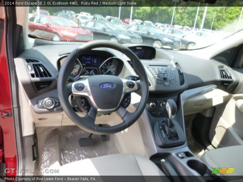 Ruby Red / Medium Light Stone 2014 Ford Escape SE 2.0L EcoBoost 4WD