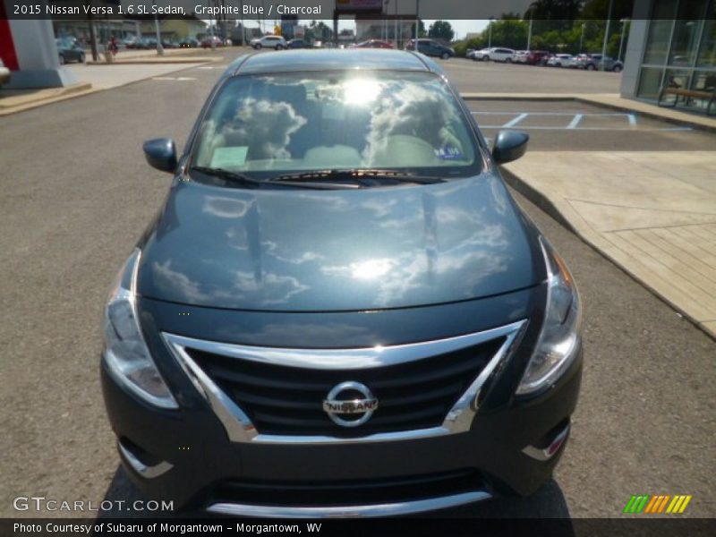 Graphite Blue / Charcoal 2015 Nissan Versa 1.6 SL Sedan