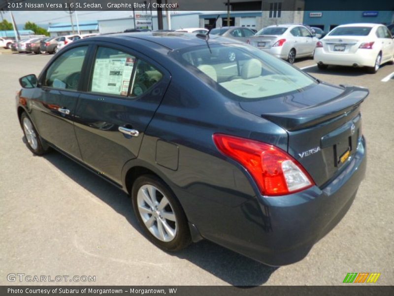 Graphite Blue / Charcoal 2015 Nissan Versa 1.6 SL Sedan