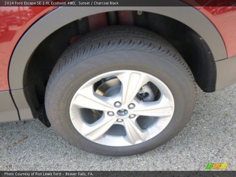 Sunset / Charcoal Black 2014 Ford Escape SE 1.6L EcoBoost 4WD
