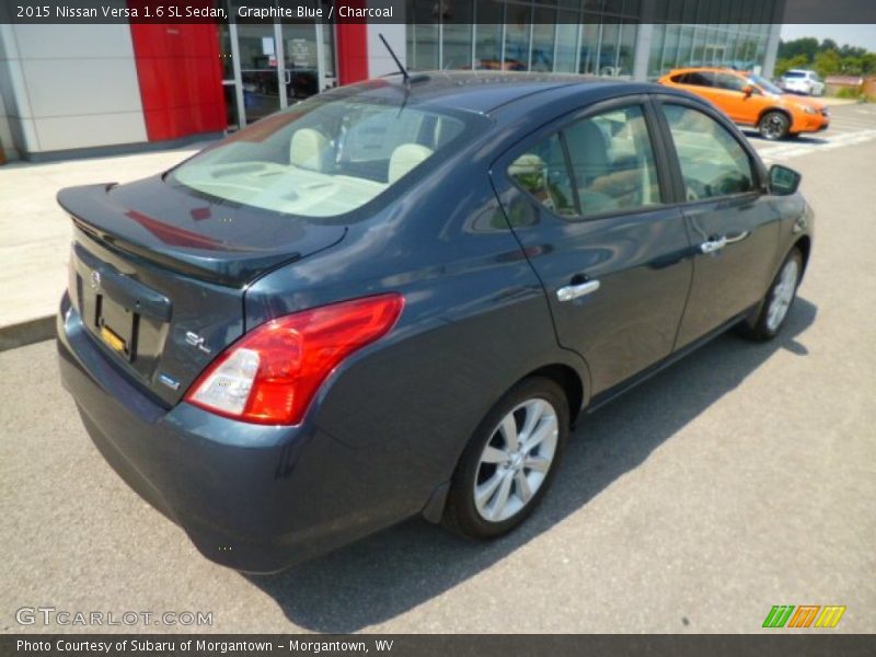 Graphite Blue / Charcoal 2015 Nissan Versa 1.6 SL Sedan