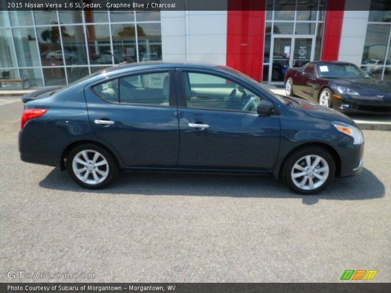 Graphite Blue / Charcoal 2015 Nissan Versa 1.6 SL Sedan