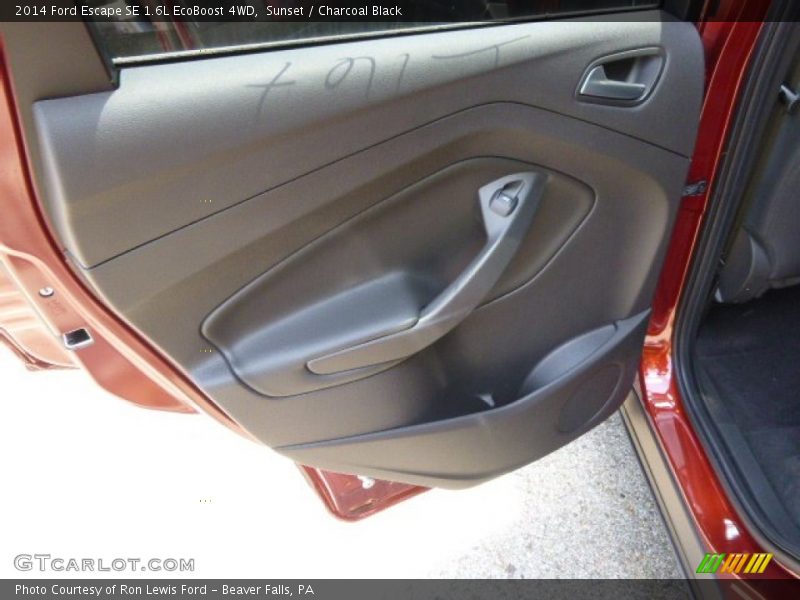 Sunset / Charcoal Black 2014 Ford Escape SE 1.6L EcoBoost 4WD