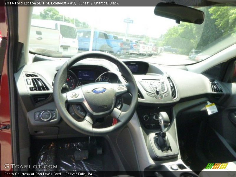 Sunset / Charcoal Black 2014 Ford Escape SE 1.6L EcoBoost 4WD
