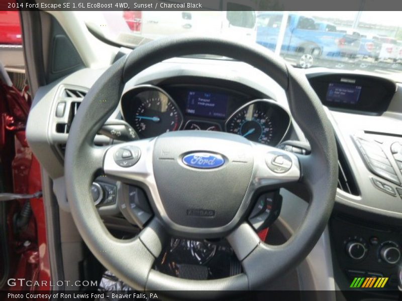 Sunset / Charcoal Black 2014 Ford Escape SE 1.6L EcoBoost 4WD