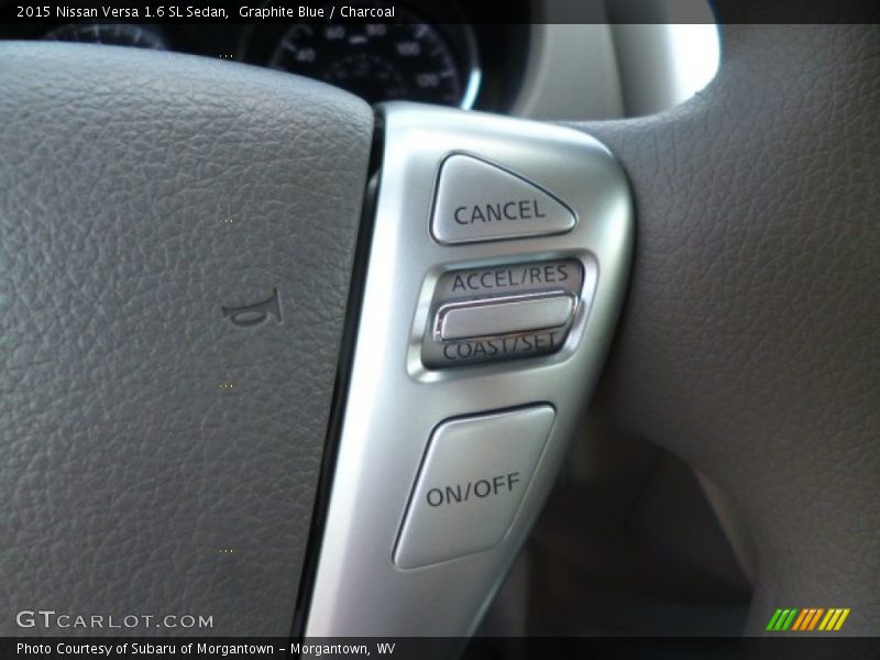Graphite Blue / Charcoal 2015 Nissan Versa 1.6 SL Sedan