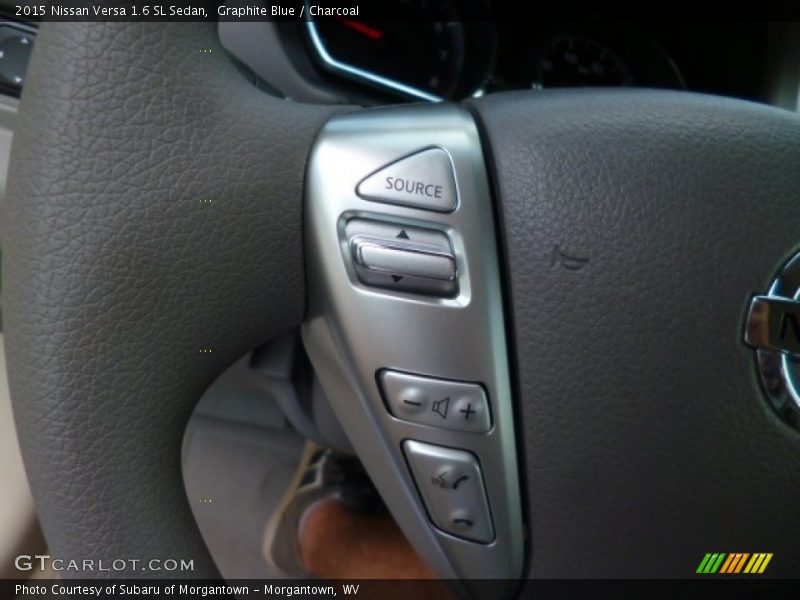 Graphite Blue / Charcoal 2015 Nissan Versa 1.6 SL Sedan