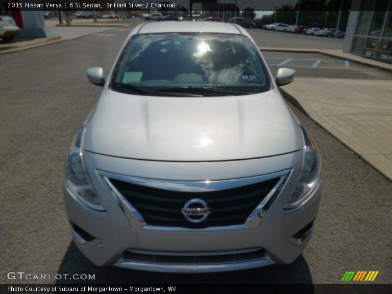 Brilliant Silver / Charcoal 2015 Nissan Versa 1.6 SL Sedan