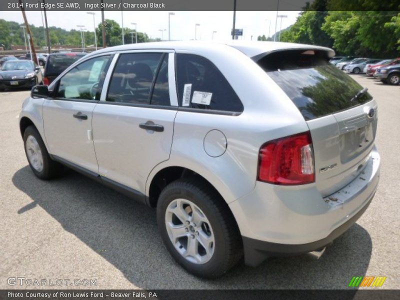 Ingot Silver / Charcoal Black 2014 Ford Edge SE AWD