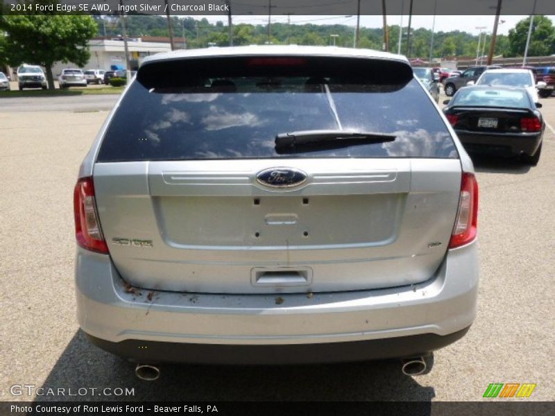 Ingot Silver / Charcoal Black 2014 Ford Edge SE AWD