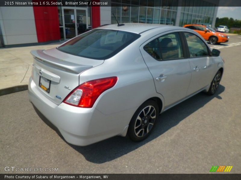 Brilliant Silver / Charcoal 2015 Nissan Versa 1.6 SL Sedan