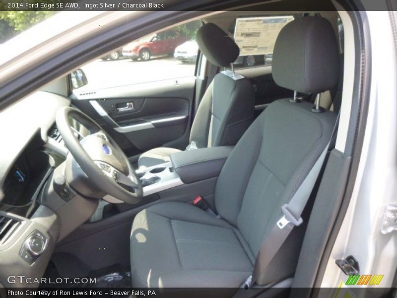 Ingot Silver / Charcoal Black 2014 Ford Edge SE AWD