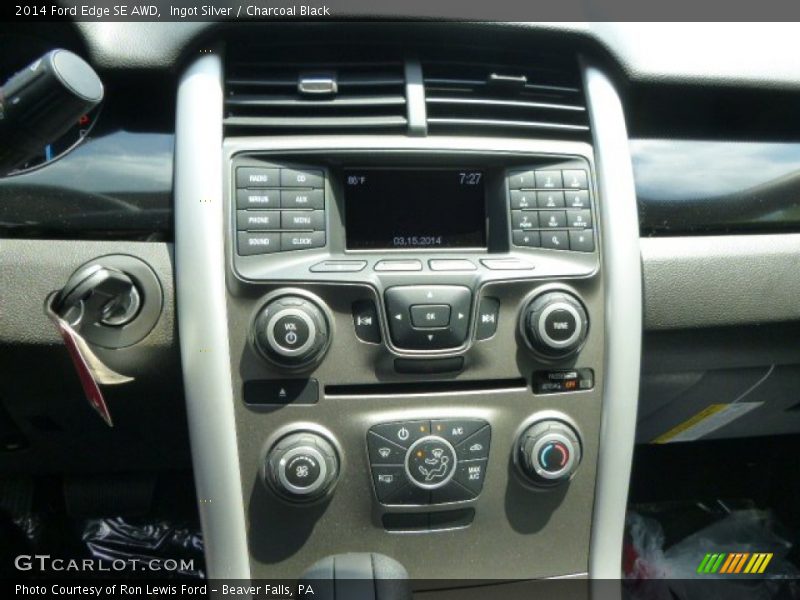 Ingot Silver / Charcoal Black 2014 Ford Edge SE AWD
