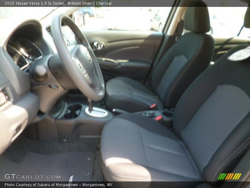 Brilliant Silver / Charcoal 2015 Nissan Versa 1.6 SL Sedan