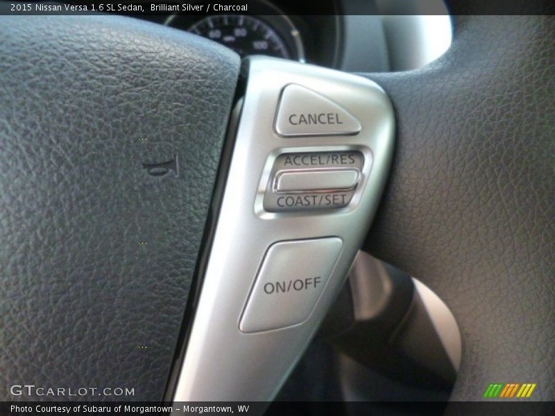 Brilliant Silver / Charcoal 2015 Nissan Versa 1.6 SL Sedan