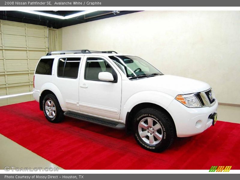 Avalanche White / Graphite 2008 Nissan Pathfinder SE