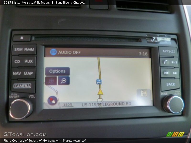 Brilliant Silver / Charcoal 2015 Nissan Versa 1.6 SL Sedan