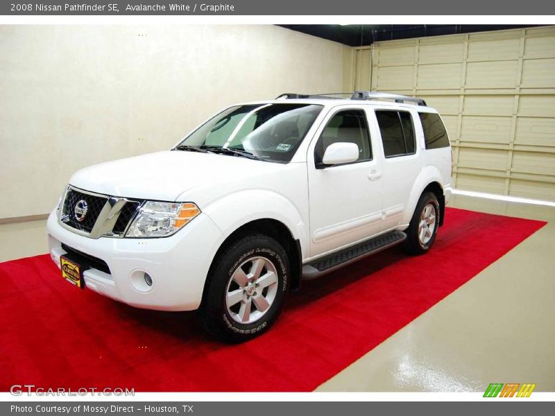 Avalanche White / Graphite 2008 Nissan Pathfinder SE