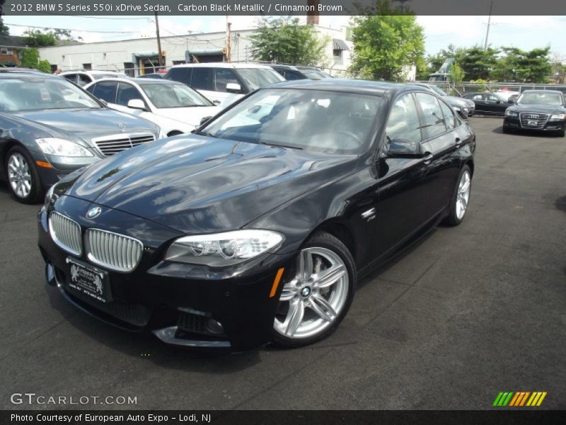 Carbon Black Metallic / Cinnamon Brown 2012 BMW 5 Series 550i xDrive Sedan