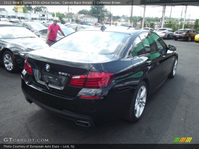 Carbon Black Metallic / Cinnamon Brown 2012 BMW 5 Series 550i xDrive Sedan