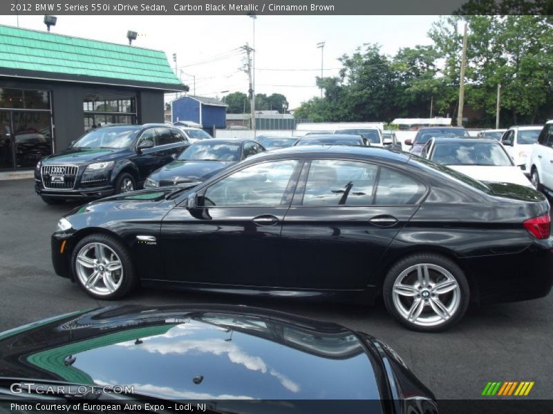 Carbon Black Metallic / Cinnamon Brown 2012 BMW 5 Series 550i xDrive Sedan