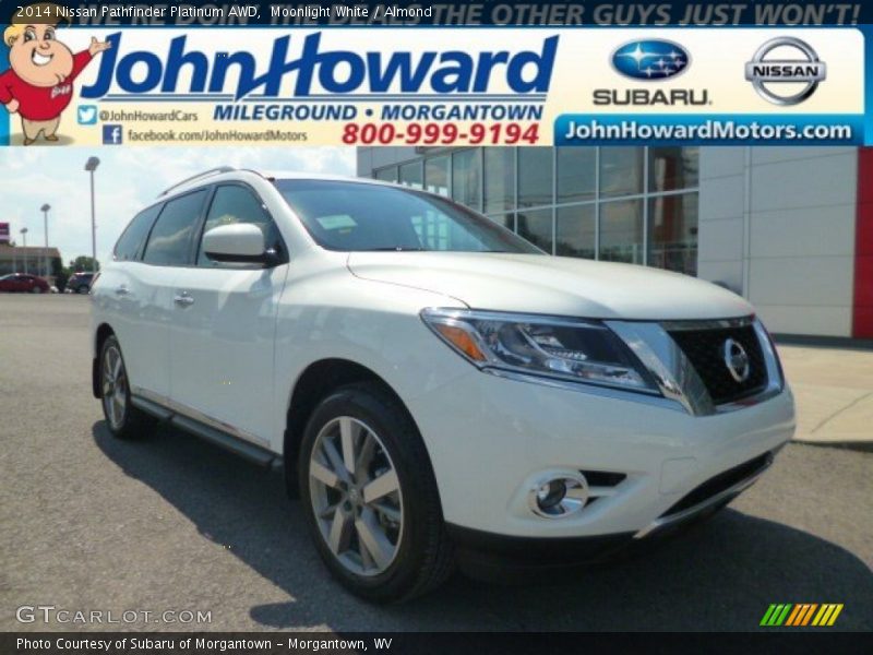 Moonlight White / Almond 2014 Nissan Pathfinder Platinum AWD