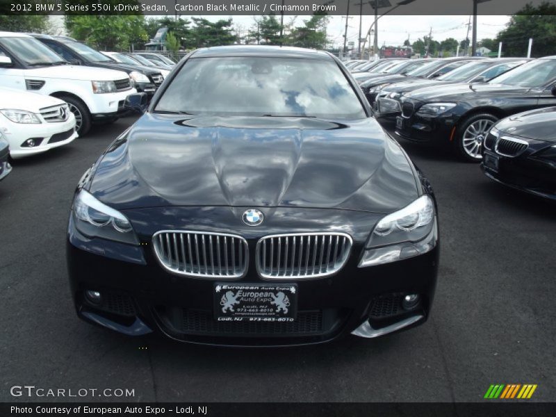 Carbon Black Metallic / Cinnamon Brown 2012 BMW 5 Series 550i xDrive Sedan