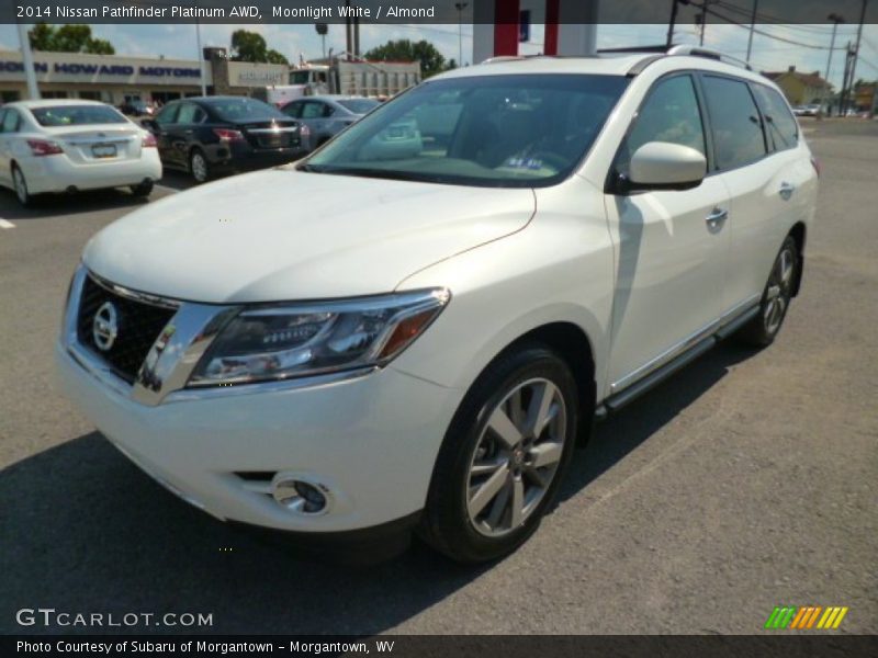 Moonlight White / Almond 2014 Nissan Pathfinder Platinum AWD