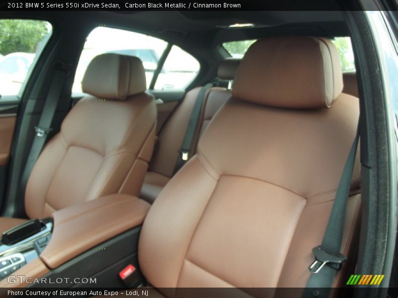 Carbon Black Metallic / Cinnamon Brown 2012 BMW 5 Series 550i xDrive Sedan