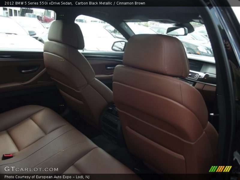Carbon Black Metallic / Cinnamon Brown 2012 BMW 5 Series 550i xDrive Sedan