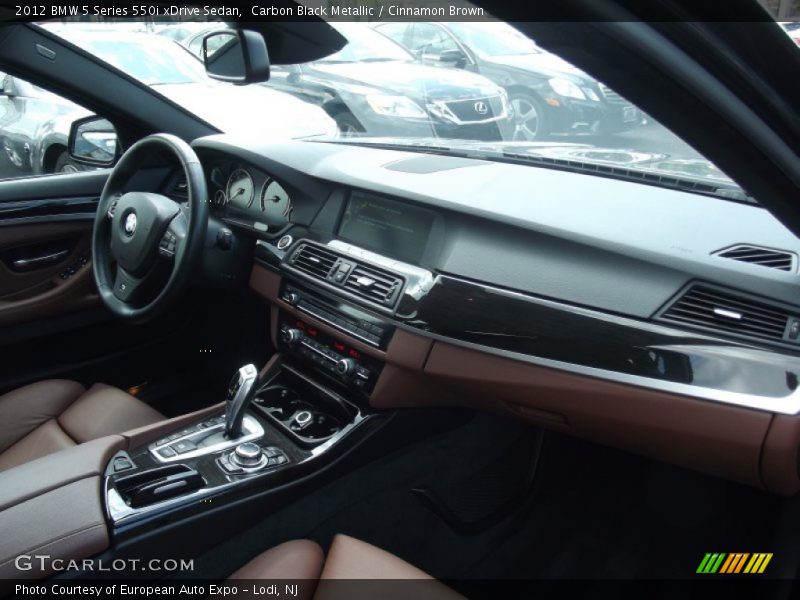 Carbon Black Metallic / Cinnamon Brown 2012 BMW 5 Series 550i xDrive Sedan