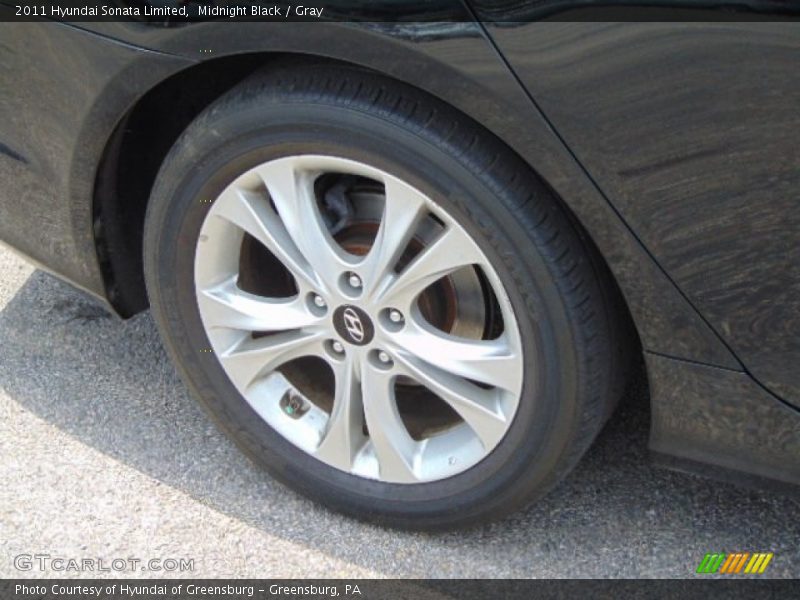 Midnight Black / Gray 2011 Hyundai Sonata Limited