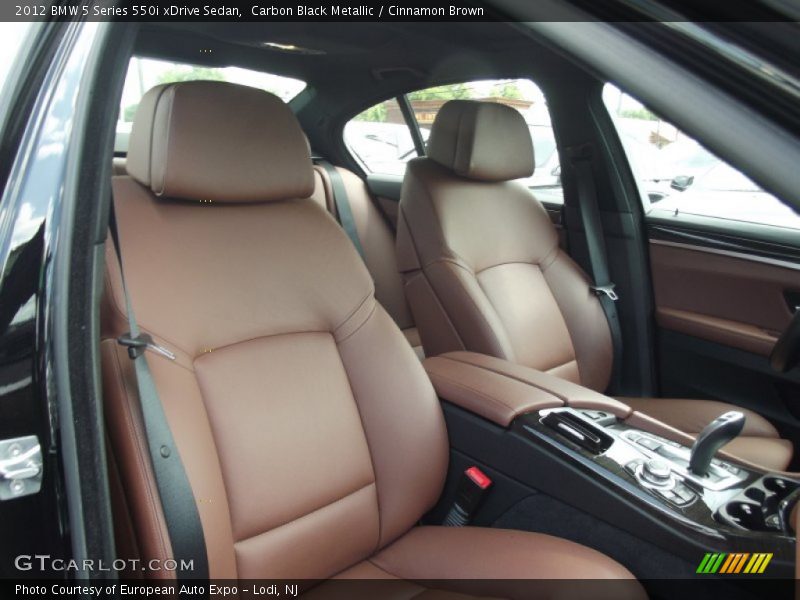Carbon Black Metallic / Cinnamon Brown 2012 BMW 5 Series 550i xDrive Sedan