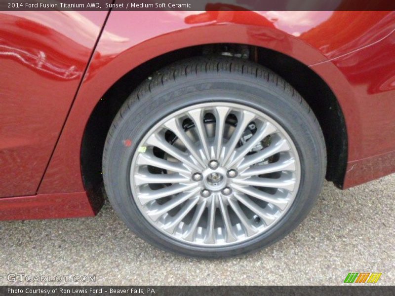 Sunset / Medium Soft Ceramic 2014 Ford Fusion Titanium AWD