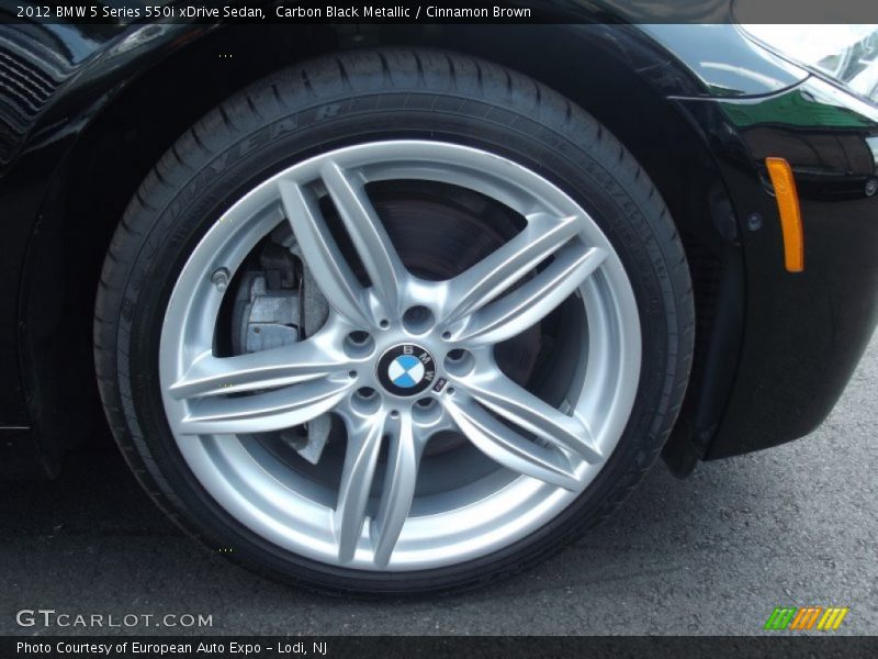Carbon Black Metallic / Cinnamon Brown 2012 BMW 5 Series 550i xDrive Sedan