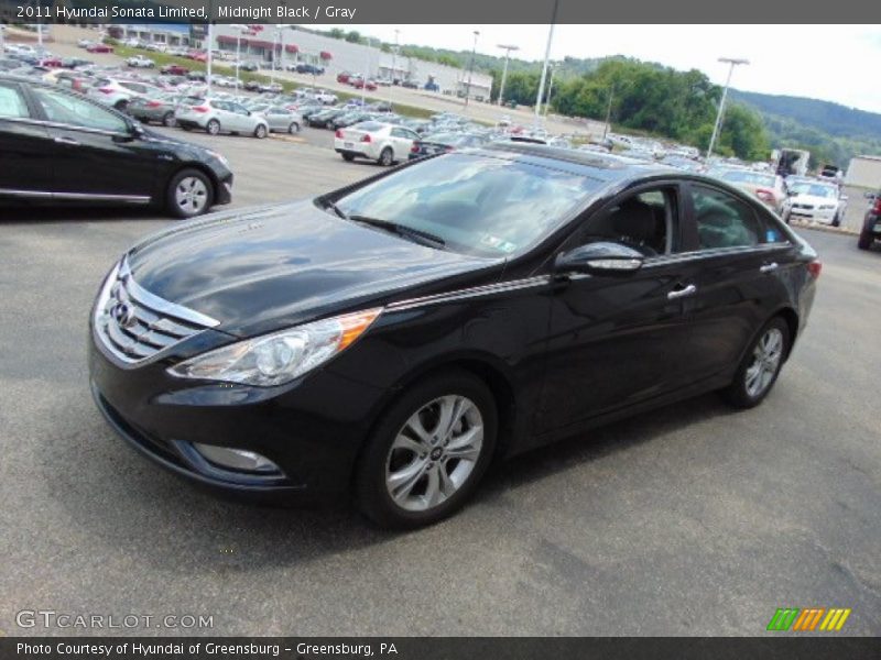 Midnight Black / Gray 2011 Hyundai Sonata Limited