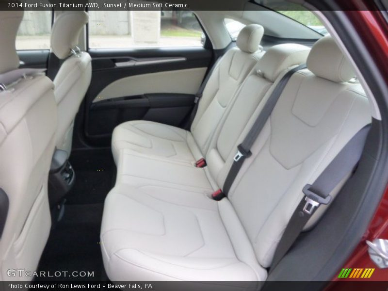 Sunset / Medium Soft Ceramic 2014 Ford Fusion Titanium AWD