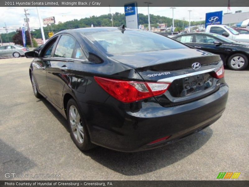 Midnight Black / Gray 2011 Hyundai Sonata Limited