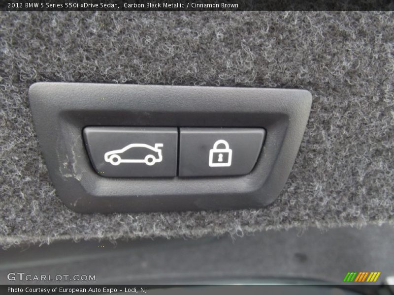 Carbon Black Metallic / Cinnamon Brown 2012 BMW 5 Series 550i xDrive Sedan