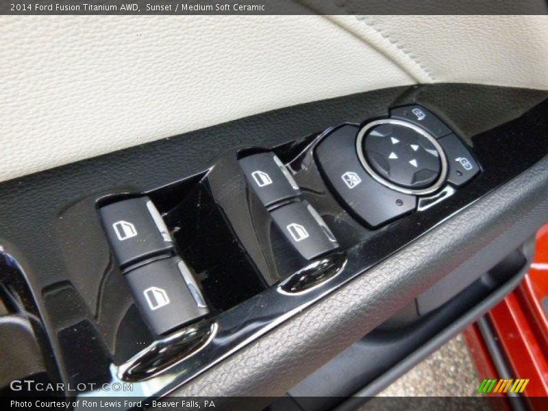 Sunset / Medium Soft Ceramic 2014 Ford Fusion Titanium AWD