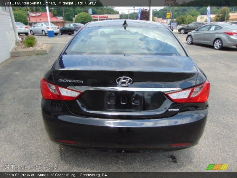 Midnight Black / Gray 2011 Hyundai Sonata Limited