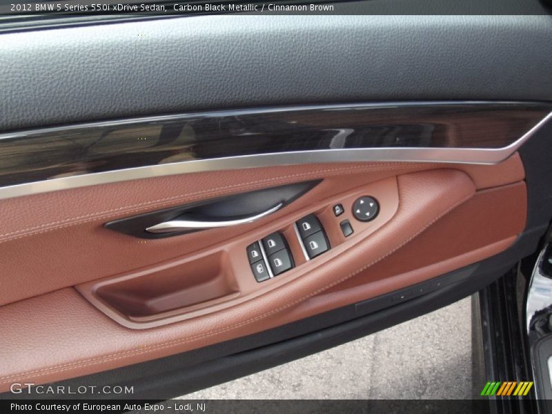 Carbon Black Metallic / Cinnamon Brown 2012 BMW 5 Series 550i xDrive Sedan